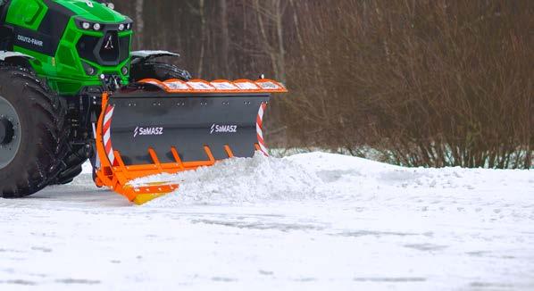 PŁUGI ODŚNIEŻNE KLASA CIĘŻKA JUMP 280 Pług odśnieżny klasy ciężkiej JUMP przeznaczony jest do skutecznego i szybkiego usuwania zalegającego śniegu, błota