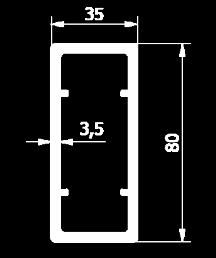 22.4281 Profil 80x35 2,103 kg/m