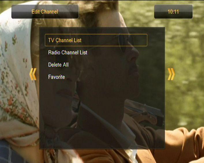 16. Edytuj kanały 16.1 Lista kanałów TV W tym menu możesz edytować listę kanałów telewizyjnych. Najpierw należy wyłączyć LCN. Edycja odbywa się za pomocą kolorowych przycisków pilota.