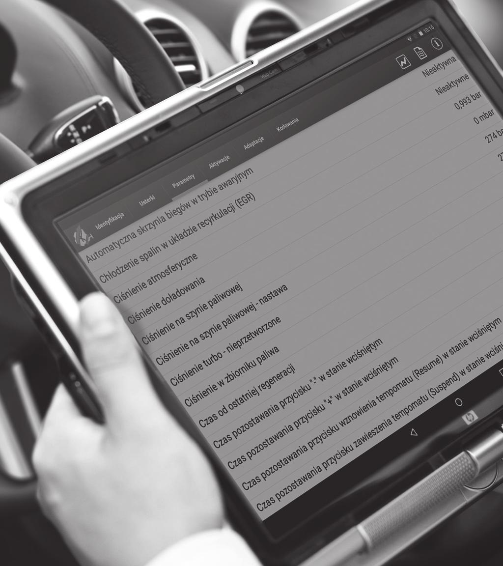IDENTYFIKACJA Pozwala uzyskać szereg informacji o systemie, który jest diagnozowany.