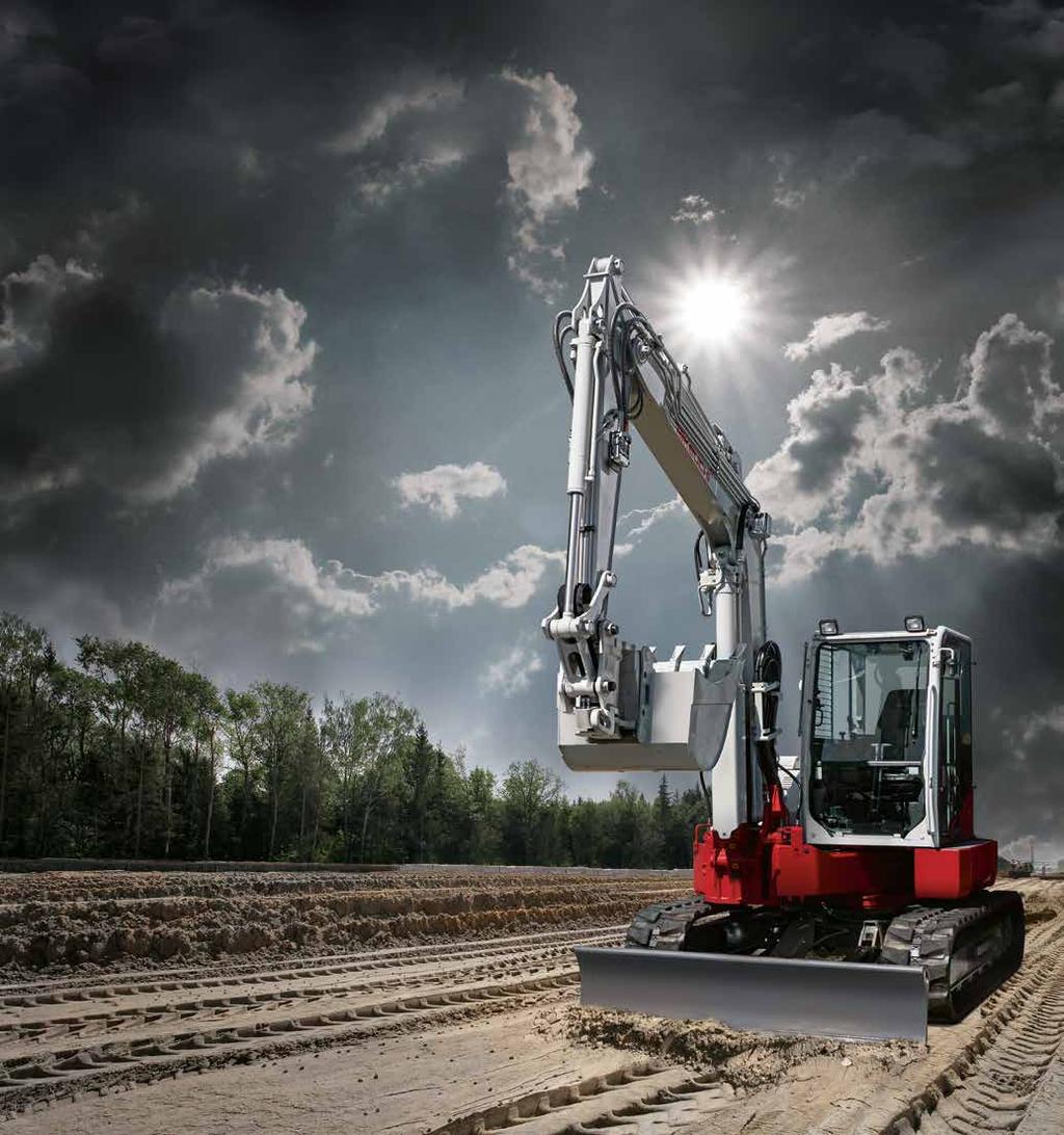 WYPOSAŻENIE STANDARDOWE KOPARKI TB 280 FR WARIANTY WYPOSAŻENIA KOPARKI TB 280 FR WYPOSAŻENIE ROBOCZE trzy dodatkowe linie hydrauliczne, kompletnie rozmieszczone wraz z przyłączami na ramieniu łyżki