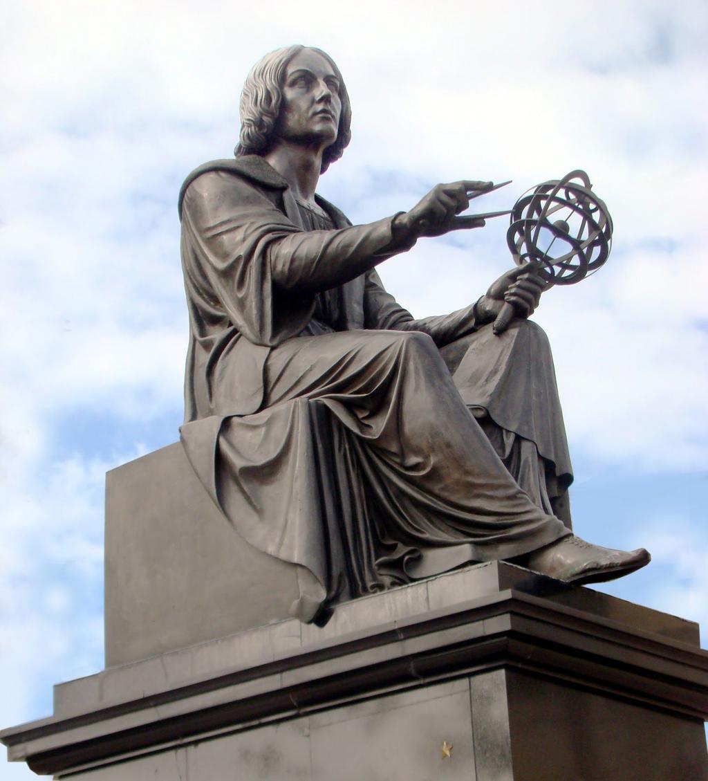 Mikołaj Kopernik. Pomnik. To jest pomnik. To jest Mikołaj Kopernik.