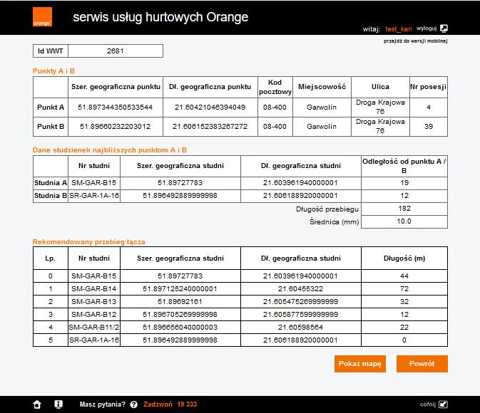 Z podsumowania WWT za pomocą lupki można przejść do widoku szczegółowego.