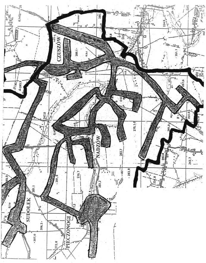 Miejscowoœci: Sudo³ek - czêœæ po³udniowa, Pieczonogi, Nadzów, Czuszów Za³¹cznik Nr 1C do Rozporz¹dzenia Nr 4/08 3405