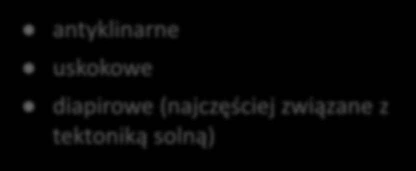 konstrukcyjne są najważniejszym rodzajem pułapek, ponieważ stanowią większość odkrytych na świecie zasobów RN.