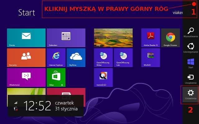 3.2 Instalacja sterowników Windows 8 oraz Windows 8.1. System windows powinien sam zainstalować sterowniki, jeżeli tak się nie stanie należy wyłączyć wymuszanie podpisów cyfrowych wg.