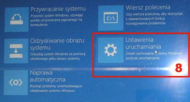 9) Kliknij Uruchom ponownie