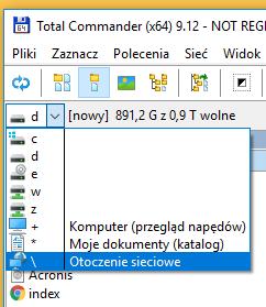 W panelu pojawi się lista komputerów w otoczeniu sieciowym oraz folder [WebDAV]. 5.