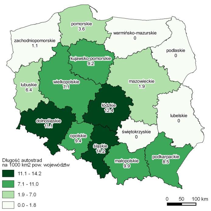 Transport Kolejowy W 2017 roku w województwie śląskim długość linii kolejowych eksploatowanych wynosiła 1 943 km, z tego długość linii kolejowych zelektryfikowanych wyniosła 1 636 km.