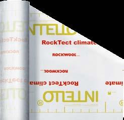 ROCKTECT Intello Climate Plus OPIS PRODUKTU POLSKA NORMA: ZASTOSOWANIE Aktywna paroizolacja o grubości 0,4 mm.