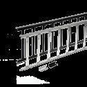 Uniwersalny stopień dachowy Trapac zapewnia odpowiednią stabilność dzięki podparciu z dwóch stron.