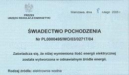 Świadectwa pochodzenia energii elektrycznej z odnawialnych źródeł energii system w trakcie wygaszania Świadectwo pochodzenia przysługuje wytwórcy energii elektrycznej ze źródeł odnawialnych,