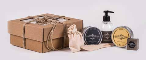 ŚWIĄTECZNY BOX Naturalne pudełko prezentów zawiera: nabierak do miodu, miód rzepakowy, miód lipowy.