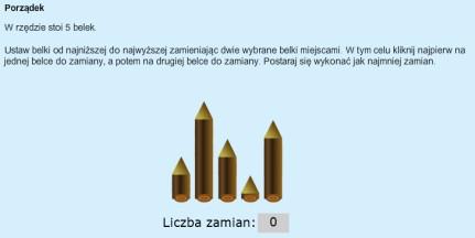 Informatyka, pojęcia: porządek, przestawianie, przestawianie sąsiednich obce