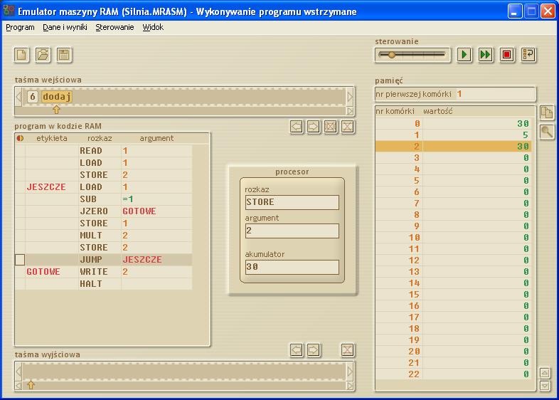 Programowanie: Maszyna RAM programowanie i przekład programu z języka na