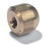 Ø 16 mm Dysza do czyszczenia rur, rozmiar 70, Ø 30 mm 1 5.763-088.0 100 24 mm Z przyłączem R 1/8", do czyszczenia zatkanych odpływów i rur, strumienie 4 x 30 pochylone do tyłu, średnica 24 mm. 2 5.