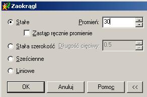 dialogowym przycisk OK Wybierz obiekt: <Enter> 10.