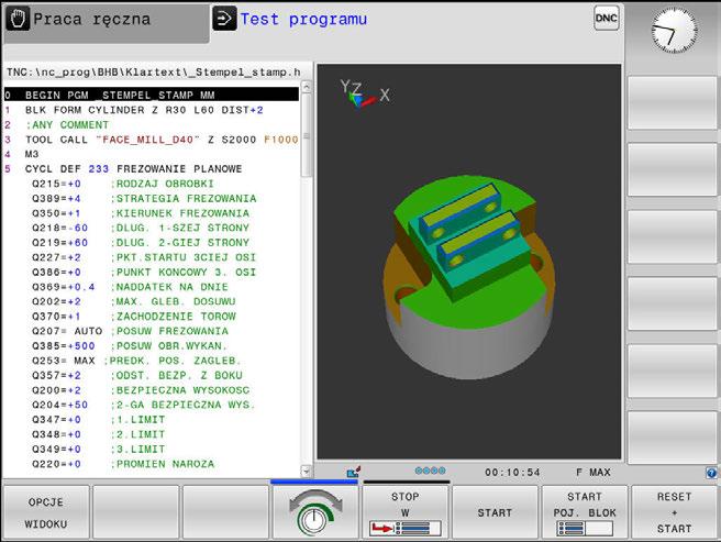 Podstawy Tryby pracy 3 Programowanie W tym trybie pracy zapisujemy programy NC.