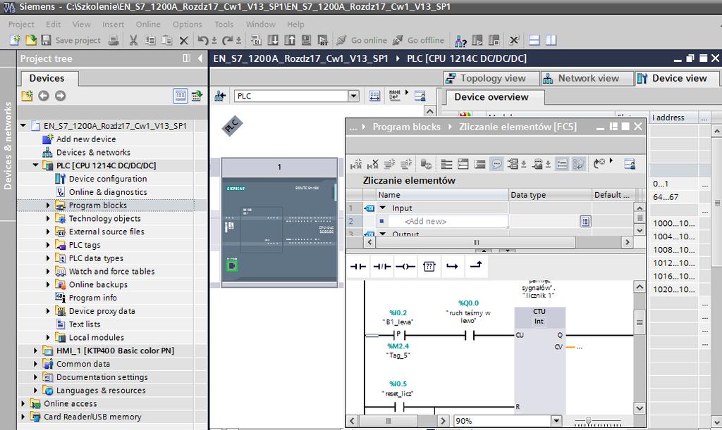 Szkolenie Programowanie SIMATIC S7-1200, częśd 1 Kod kursu: EN-S7-1200A Czas trwania: 5 dni/35h Uczestnik szkolenia zdobywa wiedzę z zakresu budowy, konfiguracji, programowania i diagnostyki