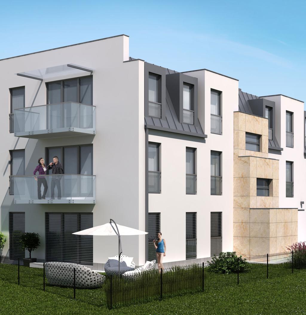 Wyróżniki inwestycji Kameralna inwestycja 14 apartamentów w otoczeniu zabudowy willowej.