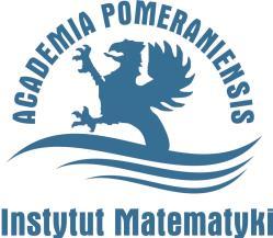 Regulamin organizacyjny Instytutu Matematyki Akademii Pomorskiej w Słupsku Postanowienia ogólne 1 1.