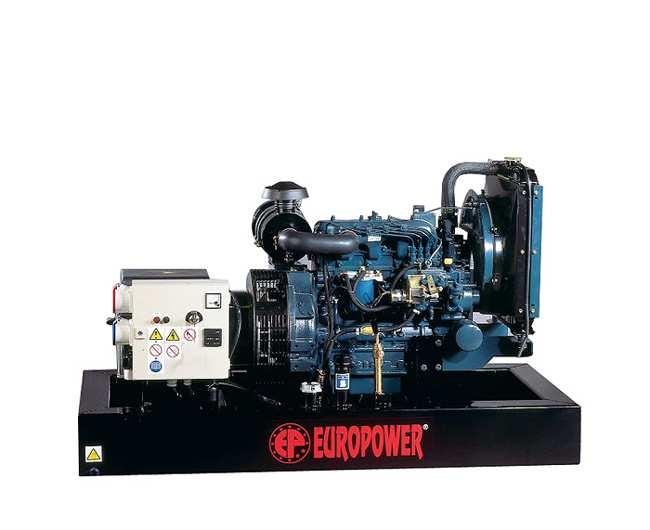 AGREGATY PRĄDOTWÓRCZE EUROPOWER powered by Diesel [A] Stabilizacja EPS73DE AVR 7,0-26,0 - AVR EPS103DE AVR 10,0-39,0 - AVR EPS123DE AVR 12,0-47,0 - AVR EP113TDE AVR 3,4 11,0 15,0 12,0 AVR EP183TDE