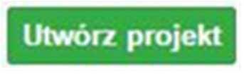 Zakładka PROJEKTY Ta zakładka służy do tworzenia projektów z przygotowanych wcześniej wniosków o dofinansowanie w zakładce Wnioski, przesłania projektu on-line do Instytucji Organizującej Konkurs,