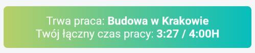 SYNCHRONIZACJA DANYCH APLIKACJI W prawym górnym rogu znajduje się przycisk do synchronizacji aplikacji: Pozwala on na wysłanie wszystkich danych z aplikacji do pracodawcy.