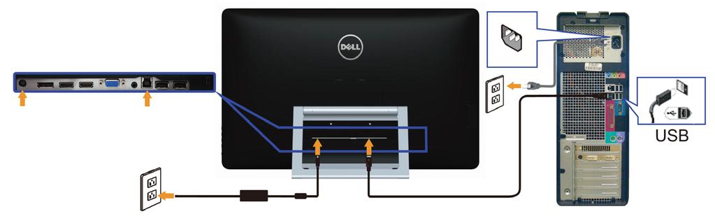 Służy do podłączenia kabla VGA (kabel sprzedawany oddzielnie). Służy do podłączenia kabla DisplayPort (lub minidp) (kabel sprzedawany oddzielnie).