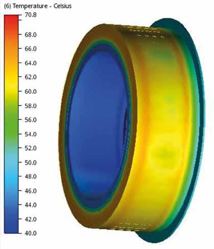 Tabela 1. Obliczone parametry silnika dla różnych punktów pracy M max v = 150 α s = 0 v = 50 α s = 20% U[V] 200 200 105 I[A] 350 90 165 P[kW] 79 21,4 23,6 M[Nm] 890 150 500 n[obr.