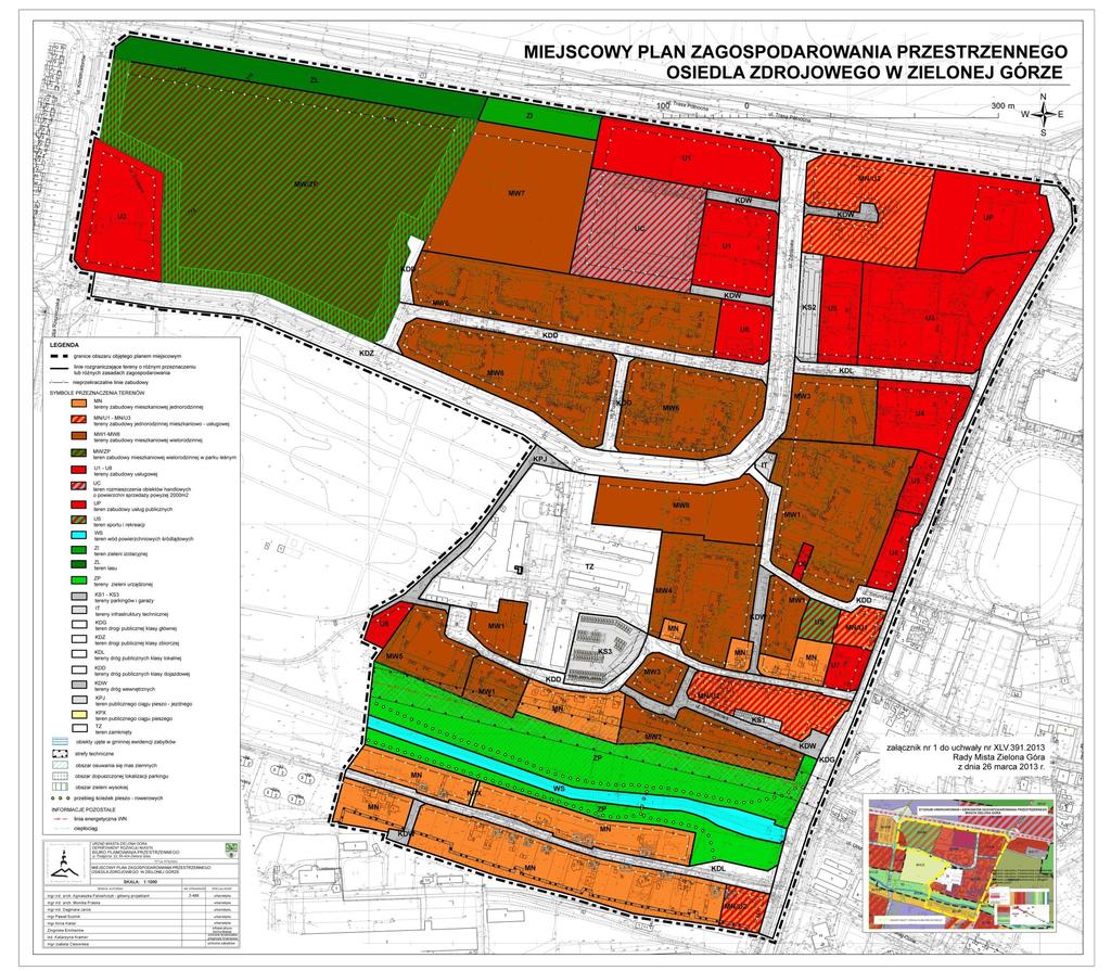 załącznik nr 1 do planu miejscowego stanowiącego załącznik do obwieszczenia nr LXI.1.2017 Rady Miasta Zielona Góra z dnia 19 grudnia 2017 r.
