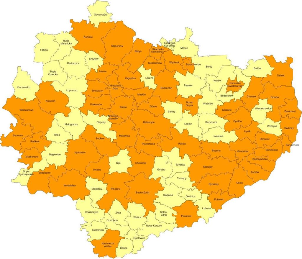 W 2017 roku w 44 spośród 102 gmin województwa świętokrzyskiego nie wykonano ani jednej usługi opiekuńczej w miejscu zamieszkania dla osób z zaburzeniami psychicznymi.