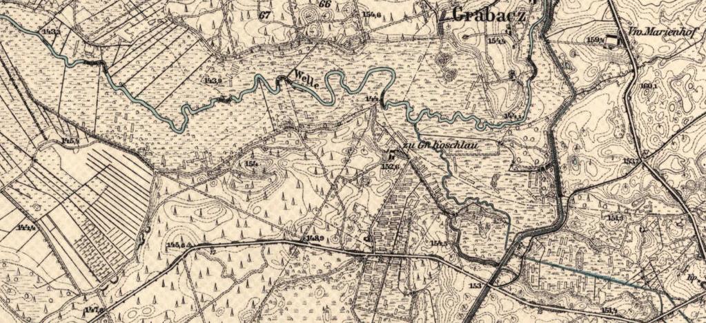 Ryc. 3. Historyczna mapa topograficzna z 1911 roku 5 Środowisko przyrodnicze 5.