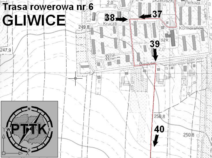 rowerzystów przy wylocie ciągu