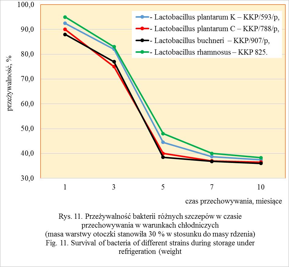 Badania nad przeżywalnością bakterii wybranych szczepów w optymalnym wariancie doświadczenia W ostatnim etapie badań przeprowadzono doświadczenia mające na celu stwierdzenie ewentualnych różnic w