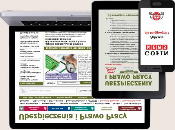 (z dostępem do wersji internetowej i ewydania) 183,00 zł (169,44 zł netto) 12 numerów czasopisma + 11 dodatków oraz Pomocniki Kadrowego, Ściągi, Płyty CD Dwutygodnik Główne działy tematyczne