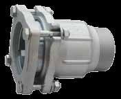 AGA Universal Flange Fittings: AK IK OK TK fittings with a flange joint for plain-ended pipe on one side and male thread on the other; fittings with a flange joint for plain-ended pipe on one