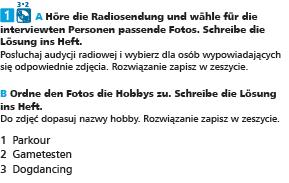 pojawiają się w tekście; wybieranie właściwego obrazka lub elementu ilustracji; dopasowywanie, np.