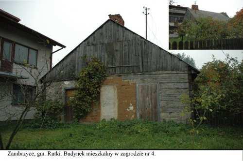 Nr karty ewidencji zabytków: 42 Dom zbudowany w 1898 roku. Budynek drewniany. Posadowiony na kamiennym fundamencie na zaprawie.