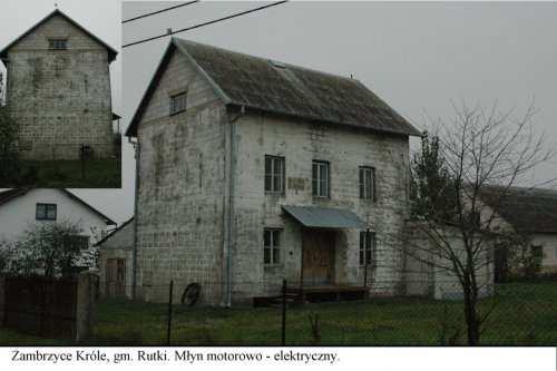 Nr karty ewidencji zabytków: 46 Młyn zbudowany około 1948 roku. Budynek dwukondygnacyjny, murowany z pustaków. Posadowiony na murowanym fundamencie z pustaków.