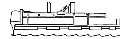 siedzisk do łowienia, gdy łódź porusza się z prędkością większą niż na biegu jałowym lub prędkości typowej