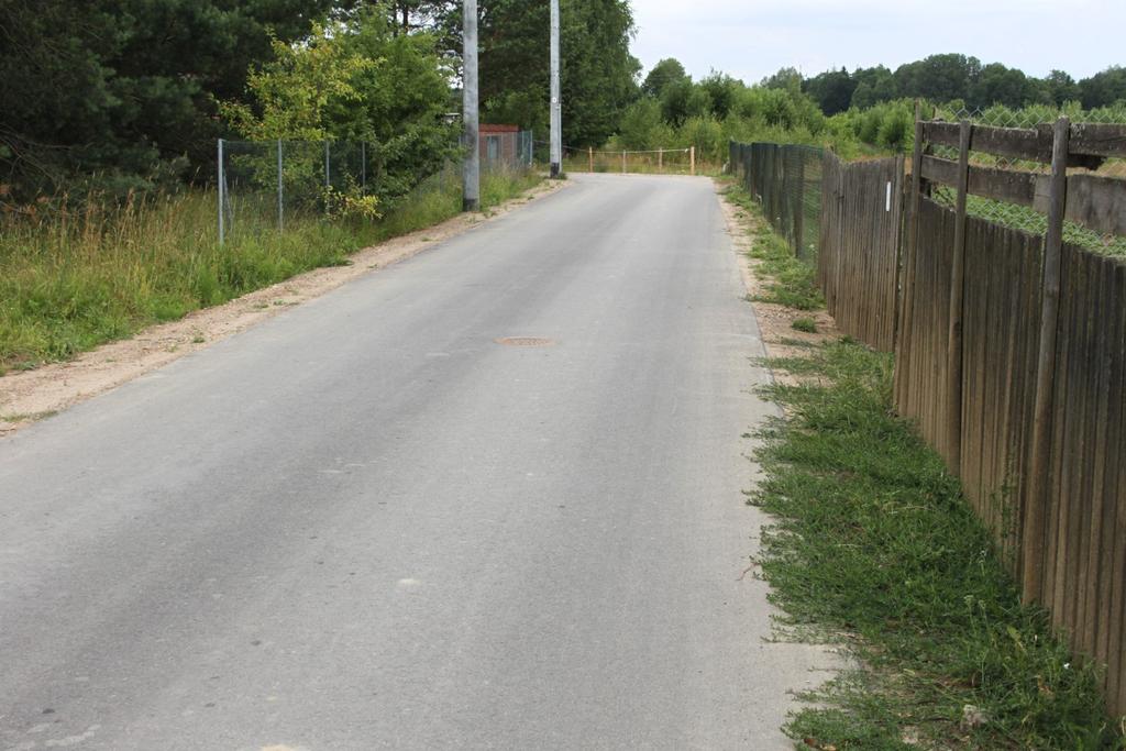 Ulica Wczasowa, nawierzchnia skończona i