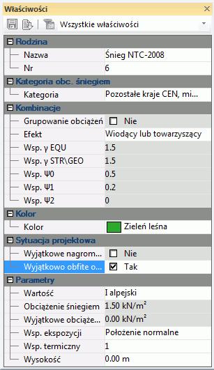 Obciążenia klimatyczne - śnieg