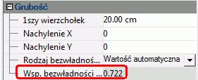 Obliczenia ugięć elementów betonowych Teoria W wyniku analizy MES użytkownik ma możliwość uzyskania przemieszczeń, które uwzględniają pełną bezwładność (sztywność) elementu betonowego.