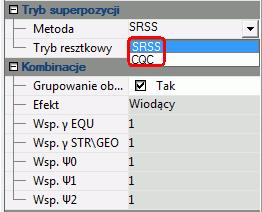 torsory wg kondygnacji, wg grupy ścian, torsory na przekrojach...), które do tej pory były dostępne tylko przy metodzie CQC.