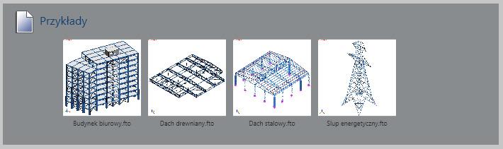 Przykłady: zawierają kilka gotowych projektów, które mogą posłużyć użytkownikom