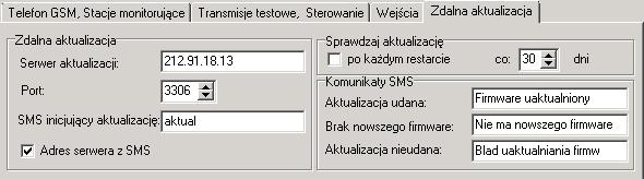 W przypadku modułów z wersją oprogramowania starszą niż 3.00, ich aktualizacja do wersji 3.00 możliwa jest tylko w serwisie firmy Satel.