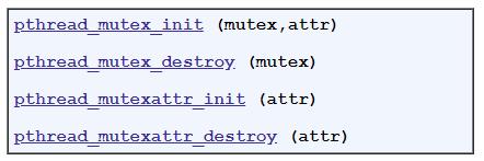 Tworzenie i niszczenie mutexów Procedury Zmienne Mutex muszą być zadeklarowane przy użyciu typu pthread_mutex_t i muszą być zainicjowane, zanim będą użyte.