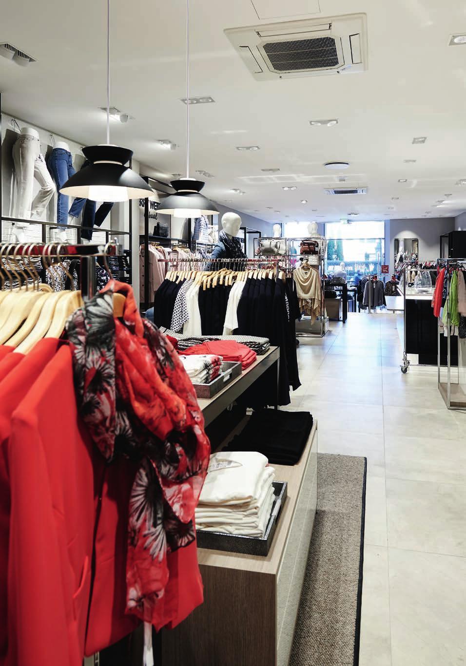 Klimatyzacja sklepu: Gerry Weber // Sklep odzieżowy z energooszczędną techniką klimatyzacyjną Specjalizujące się w modzie i stylu życia przedsiębiorstwo Gerry Weber International AG prowadzi sklepy