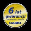 2 CASIO - Zegarki Casio są objęte standardową 3-letnią gwarancją z opcją przedłużenia o następne 3 lata - razem 6 LAT gwarancji.